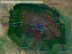 Kilimanjaro map